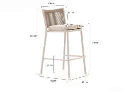 Manifesto Idro/Savio 90 cm Gartenbar-Set 3-teilig