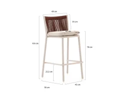 Manifesto Idro/Savio 150 cm Gartenbar-Set 5-teilig