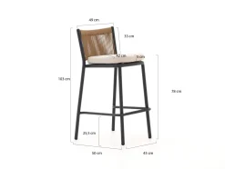 Manifesto Idro/Savio 150 cm Gartenbar-Set 5-teilig
