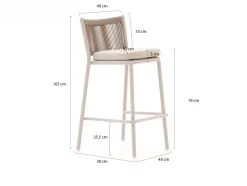 Manifesto Idro/Savio 150 cm Gartenbar-Set 5-teilig