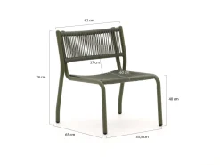 Manifesto Misurina/Salemi Lounge Balkon-Set 3-teilig stapelbar