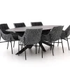 Manifesto Novara/Furato ellips 240 cm Gartenmöbel-Set 7-teilig
