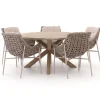 Manifesto Novara/ROUGH-Y ø 150 cm Gartenmöbel-Set 6-teilig