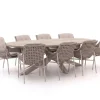 Manifesto Novara/ROUGH-Y Ellips 240 cm Gartenmöbel-Set 9-teilig