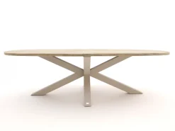 Manifesto Novara/ROUGH-Y Ellips 240 cm Gartenmöbel-Set 9-teilig