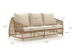Manifesto Ortello Gartensofa 3-Sitzer 208 cm