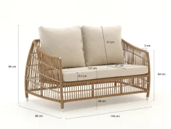 Manifesto Ortello Gartensofa 2-Sitzer 143 cm
