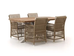 Manifesto Ortello/Induno dänisch oval 180 cm Gartenmöbel-Set 5-teilig
