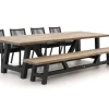 Manifesto Rivola/Bresimo 330 cm Gartenmöbel-Set mit Bank 6-teilig