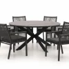 Manifesto Rivola/Fidenza ø149cm dining tuinset 7-delig