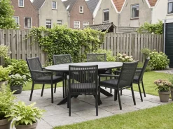 Manifesto Rivola/Fidenza ovaal 180cm dining tuinset 7-delig