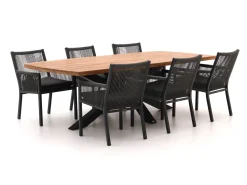Manifesto Rivola/Induno Dänisch oval 240 cm Gartenmöbel-Set 7-teilig