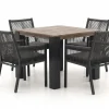 Manifesto Rivola/ROUGH-X 100cm dining tuinset 5-delig