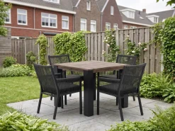 Manifesto Rivola/ROUGH-X 100cm dining tuinset 5-delig