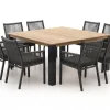 Manifesto Rivola/ROUGH-X 170cm dining tuinset 9-delig