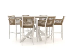 Manifesto Rivola/ROUGH-Y Ellips 240 cm Gartenbar-Set 7-teilig