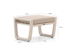 Manifesto Rubbiano Lounge Gartenhocker 72x46x41 cm