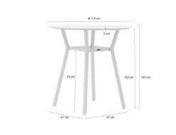 Manifesto Tritoni Bartisch ø 110cm (h:105 cm)