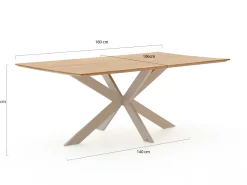 Manifesto Valsecca/Furato 180 cm Gartenmöbel-Set 5-Teilig