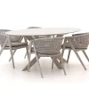 Manifesto Valsecca/Furato ellips 200 cm Gartenmöbel-Set 5-teilig