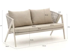 Manifesto Valsecca Gartensofa 2-Sitzer 153 cm