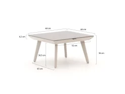 Manifesto Valsecca Loungetisch 60x60x36 cm