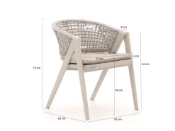 Manifesto Valsecca/Montorio 220cm dining tuinset 7-delig