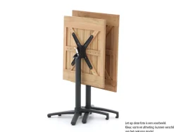 Manifesto Villongo/Canzo 80 cm Gartenmöbel-Set 5-teilig Stapelbar inklapbaar