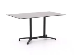 Manifesto Villongo/Canzo 140 cm Gartenmöbel-Set 5-teilig stapelbar klappbar
