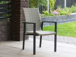 Manifesto Villongo/Canzo 140 cm Gartenmöbel-Set 5-teilig stapelbar klappbar
