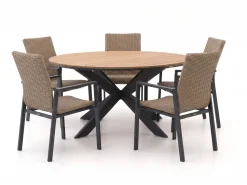 Manifesto Villongo/Fidenza ø 149 cm Gartenmöbel-Set 6-teilig stapelbar