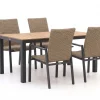 Manifesto Villongo/Fidenza 160 cm Gartenmöbel-Set 5-teilig stapelbar