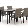 Manifesto Villongo/Sestino 160 cm Gartenmöbel-Set 5-teilig stapelbar