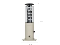 Monti HeatLine Ember Pellet Heizstrahler ø 24 cm (h: 58 cm)