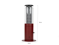 Monti HeatLine Ember Pellet Heizstrahler ø 24 cm (h: 58 cm)