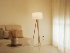 New Garden Chloe LED-Stehlampe für draußen dimmbar mit Kabel ø 43 cm (h: 140 cm)