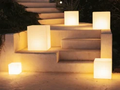 New Garden Cuby Solar-Außenlampe LED aufladbar dimmbar 43x43 cm