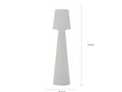 New Garden Lola LED-Stehlampe für draußen aufladbar dimmbar ø 26,5 cm (h: 110 cm)