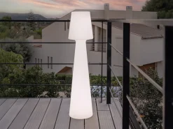 New Garden Lola LED-Stehlampe für draußen aufladbar dimmbar ø 45 cm (h: 165 cm)
