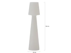 New Garden Lola LED-Stehlampe für draußen aufladbar dimmbar ø 45 cm (h: 165 cm)