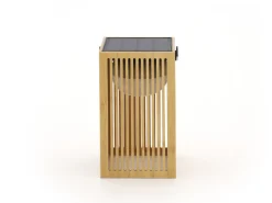 New Garden Okinawa Solar-Laterne aufladbar dimmbar 14,5x14,5x24 cm
