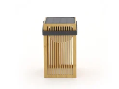 New Garden Okinawa Solar-Laterne aufladbar dimmbar 14,5x14,5x24 cm