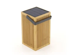 New Garden Okinawa Solar-Laterne aufladbar dimmbar 14,5x14,5x24 cm