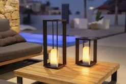 New Garden Siroco LED-Laterne aufladbar dimmbar ø 18 cm (h: 50 cm)