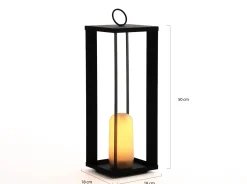 New Garden Siroco LED-Laterne aufladbar dimmbar ø 18 cm (h: 50 cm)
