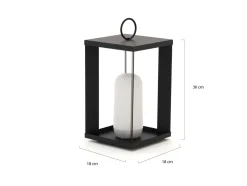 New Garden Siroco LED-Laterne aufladbar dimmbar ø 18 cm (h: 30 cm)