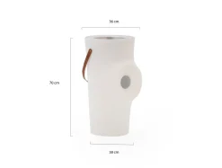 New Garden Woody LED-Außenlampe aufladbar dimmbar ø 39 cm (h: 70 cm)