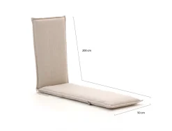 Outdoor Kissen für Deckchair 200x50 cm
