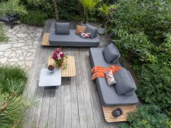 Rückenlehne ikl. kissen für Bellagio San Lupo Gartensofa 2-Sitzer links/rechts 253 cm
