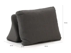 Rückenlehne ikl. kissen für Bellagio San Lupo Gartensofa 2-Sitzer links/rechts 253 cm